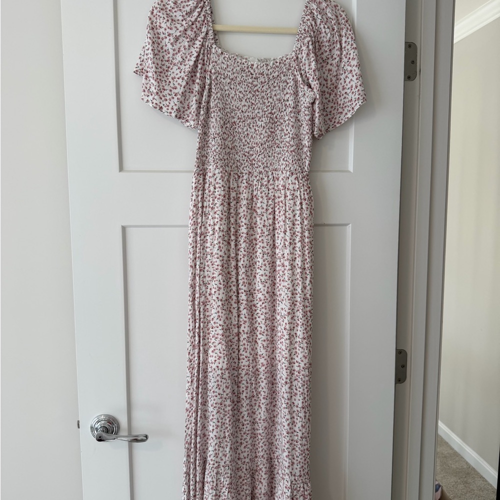 Floral Pink Maxi Dress